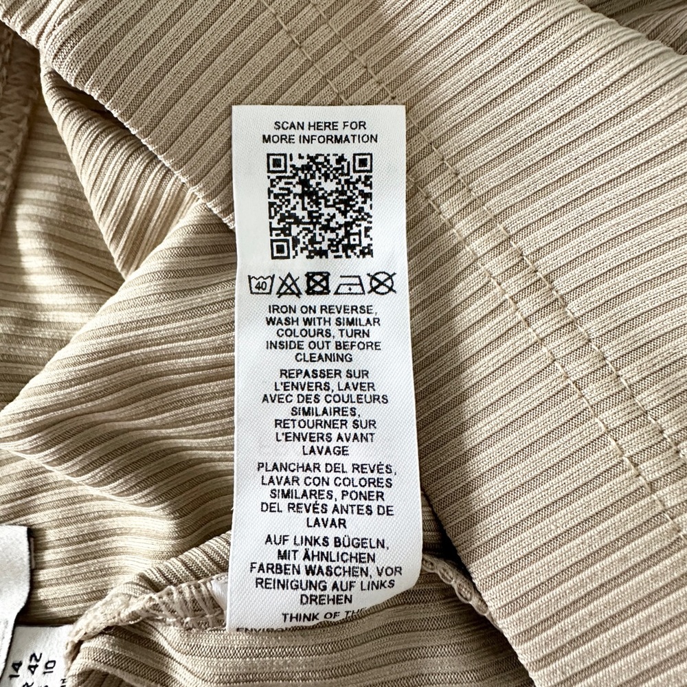 Topshop Ribbed Flare Pants - Picture 5 of 5